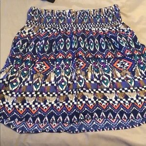Aztec Print Skirt